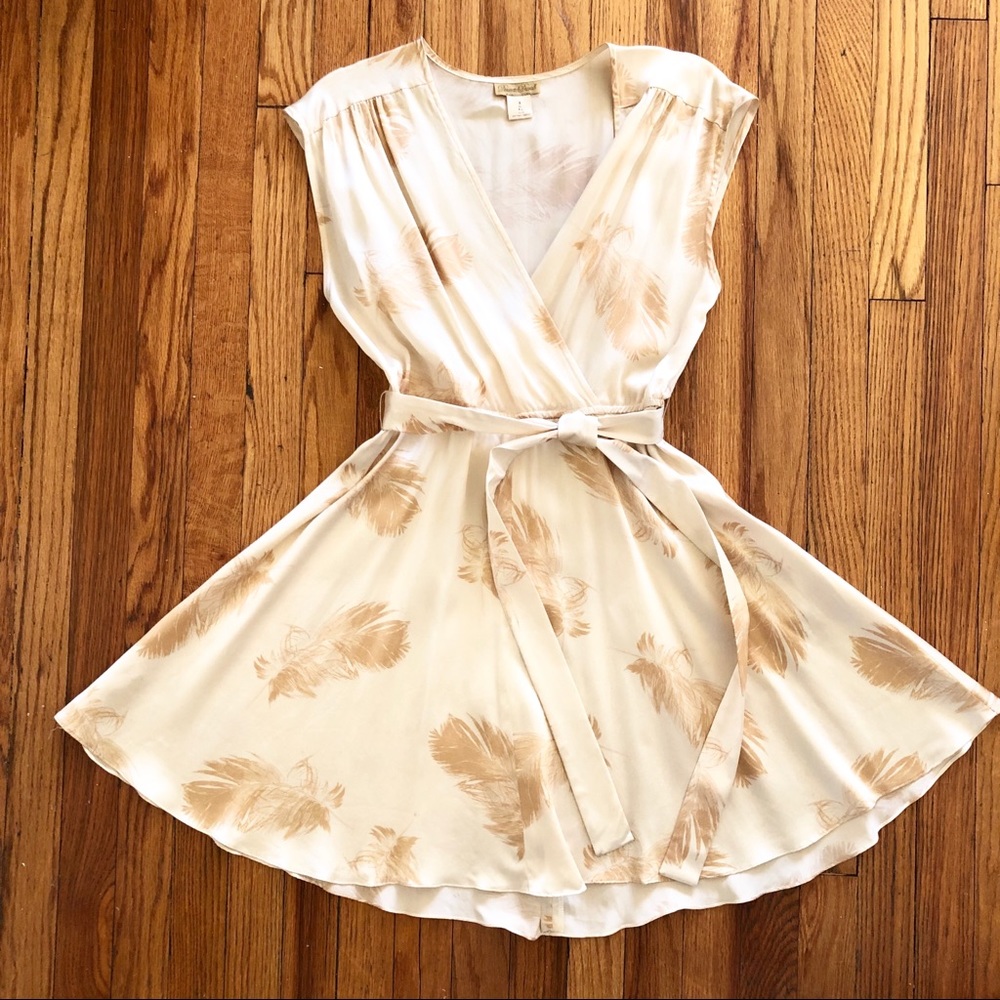 Doucette Duvall Silk Feather Dress